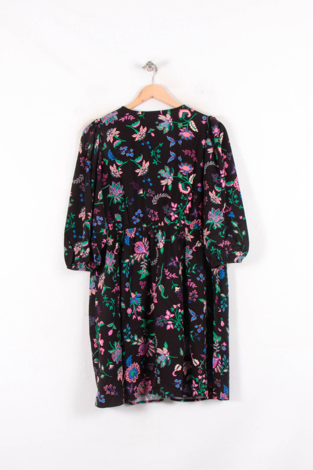 Robe Fleurie Noire - Taille XL/42 de la marque La Fée Maraboutée | PARAD82404 - Vendu par Paradigme - Image 4