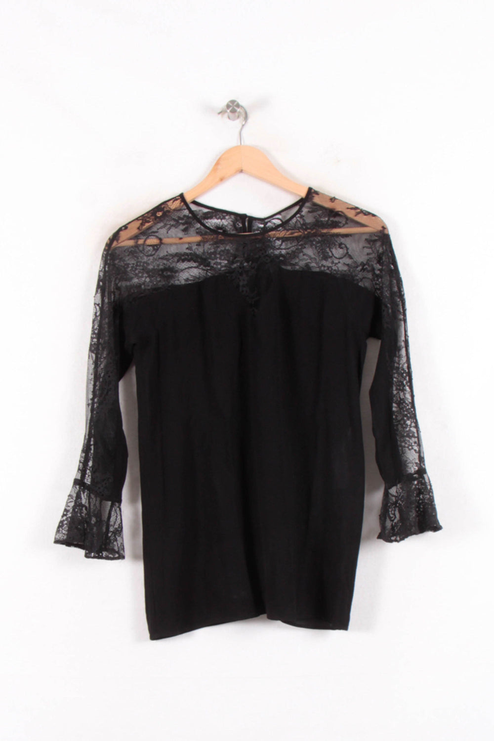 Blouse Noire - Taille S/36 de la marque Maje | PARAD82405 - Vendu par Paradigme - Image 2