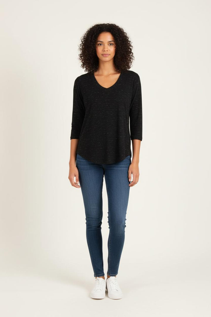 T-shirt Noir - Taille XS/34 de la marque IKKS | PARAD82411 - Vendu par Paradigme - Image 1