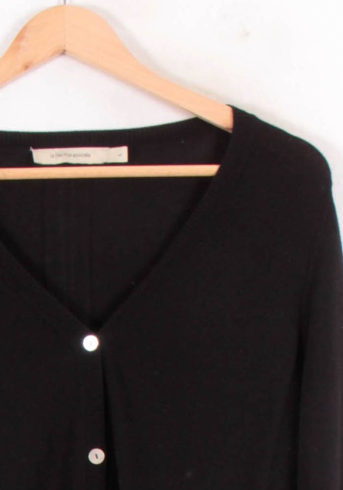 Cardigan Noir - Taille S/36 de la marque La Fée Maraboutée | PARAD82413 - Vendu par Paradigme - Image 3