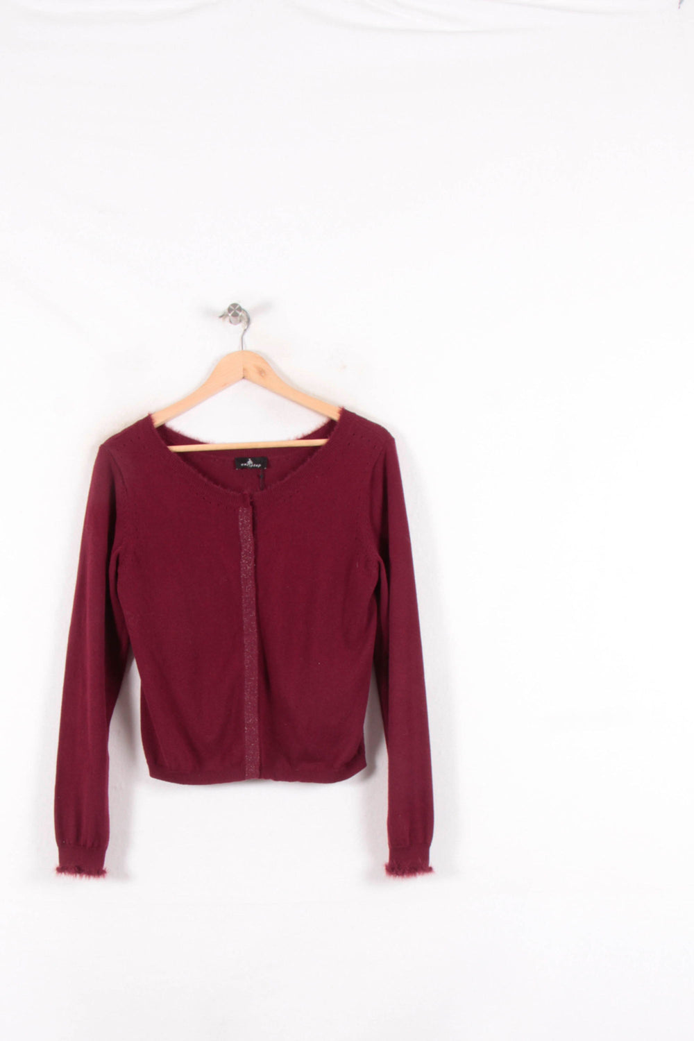 Cardigan Bordeaux - Taille M/38 de la marque One Step | PARAD82415 - Vendu par Paradigme - Image 2