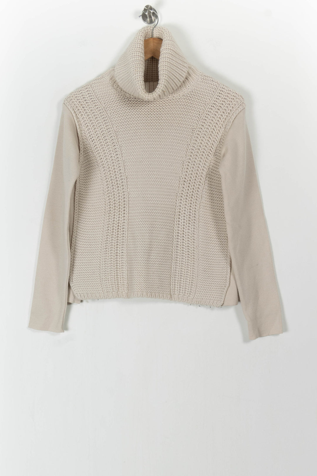 Pull Col Roulé Beige - Taille S/36 de la marque Paul & Joe | PARAD82433 - Vendu par Paradigme - Image 2