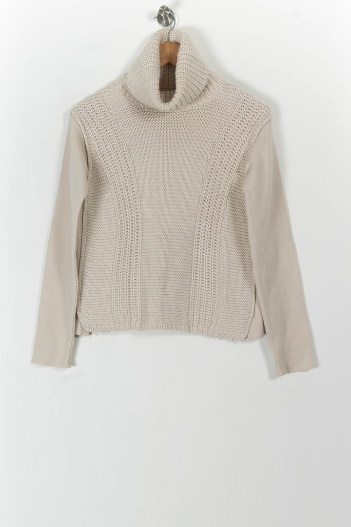 Pull Col Roulé Beige - Taille S/36 de la marque Paul & Joe | PARAD82433 - Vendu par Paradigme - Image 2