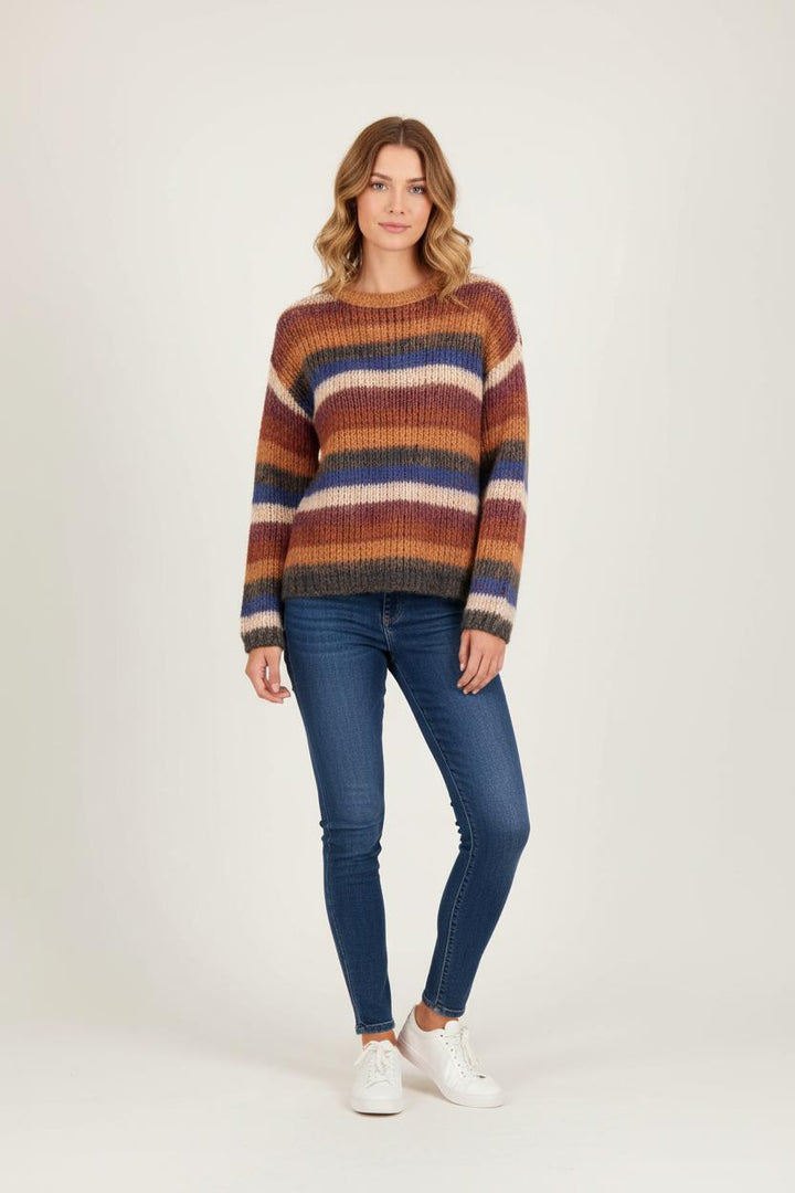 Pull Multicolore - Taille S/36 de la marque La Fée Maraboutée | PARAD82436 - Vendu par Paradigme - Image 1