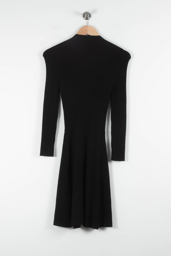 Robe Pull Noire - Taille S/36 de la marque Maje | PARAD82446 - Vendu par Paradigme - Image 4