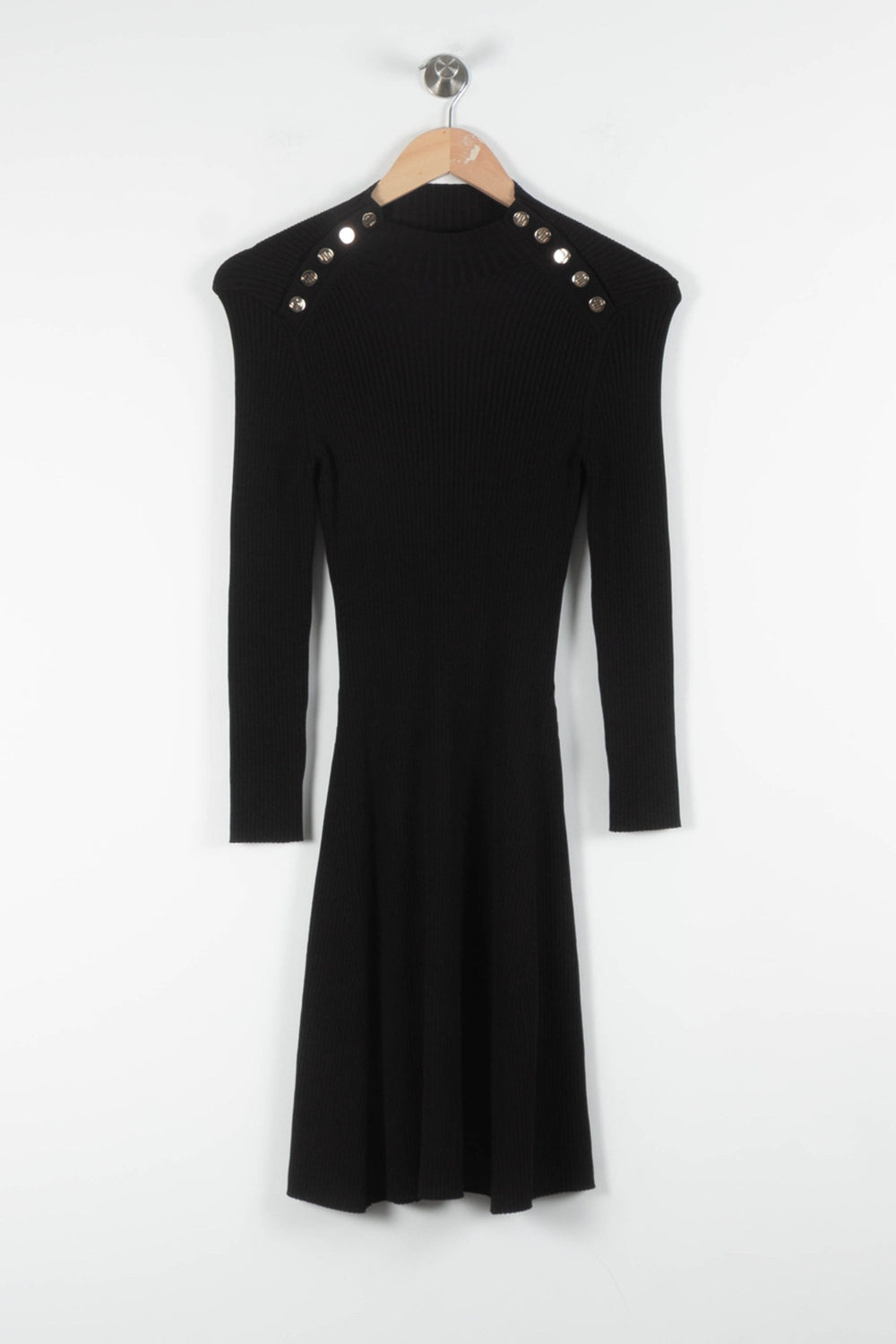 Robe Pull Noire - Taille S/36 de la marque Maje | PARAD82446 - Vendu par Paradigme - Image 2