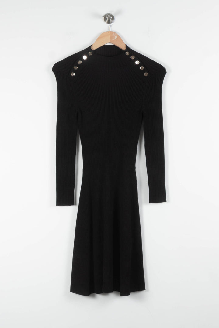 Robe Pull Noire - Taille S/36 de la marque Maje | PARAD82446 - Vendu par Paradigme - Image 2