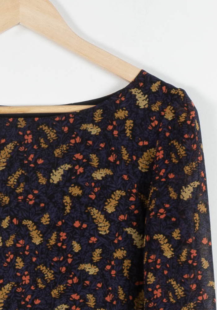 Robe Courte Noire et Marron - Taille L/40 de la marque Claudie Pierlot | PARAD82449 - Vendu par Paradigme - Image 3