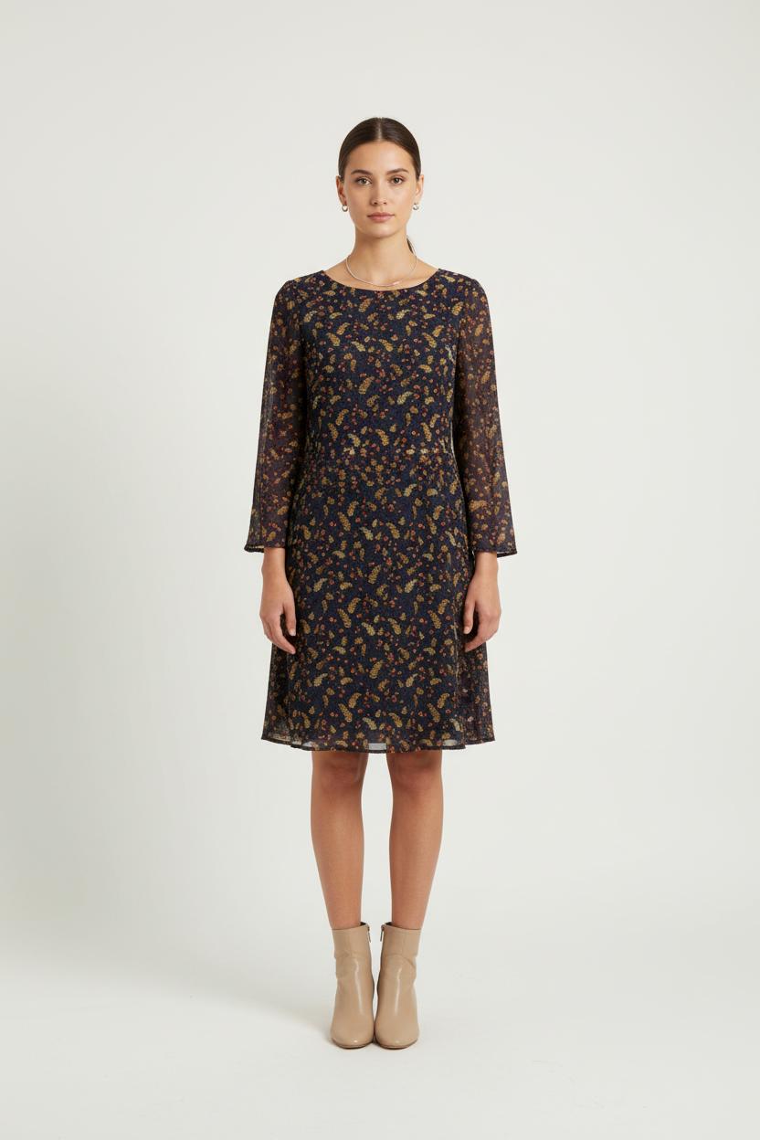 Robe Courte Noire et Marron - Taille L/40 de la marque Claudie Pierlot | PARAD82449 - Vendu par Paradigme - Image 1