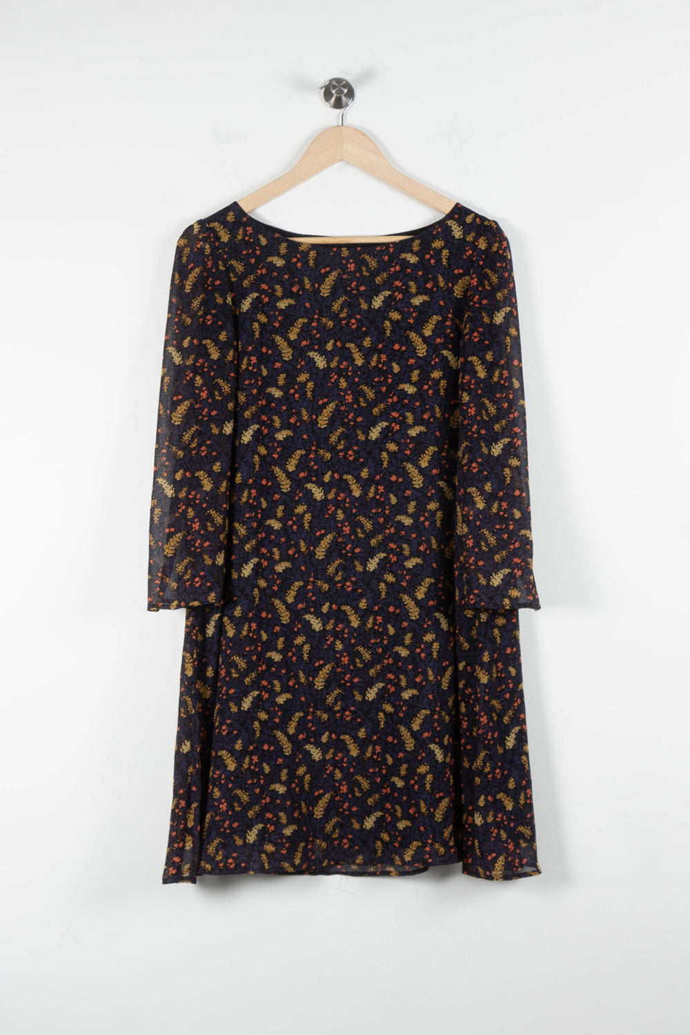 Robe Courte Noire et Marron - Taille L/40 de la marque Claudie Pierlot | PARAD82449 - Vendu par Paradigme - Image 2