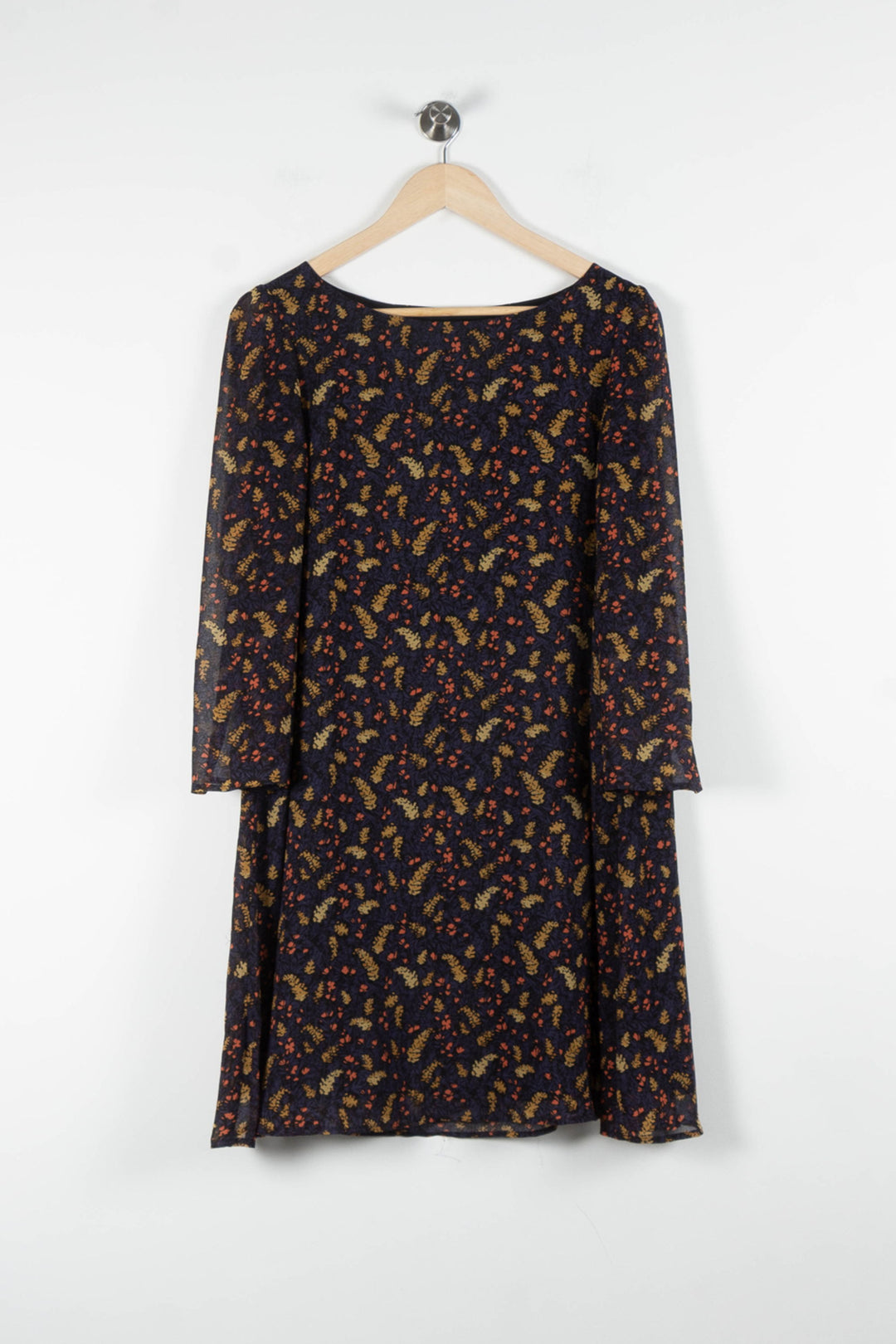 Robe Courte Noire et Marron - Taille L/40 de la marque Claudie Pierlot | PARAD82449 - Vendu par Paradigme - Image 2