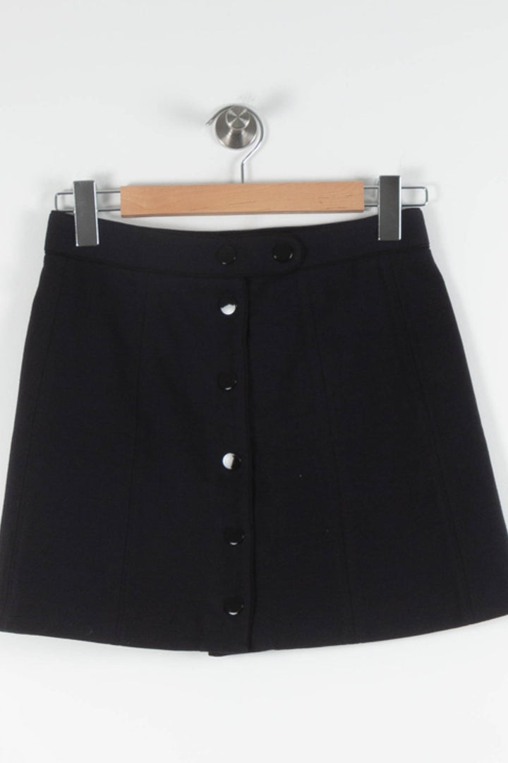 Jupe Boutonnée Bleue - Taille XS/34 de la marque A.P.C. | PARAD82452 - Vendu par Paradigme - Image 2