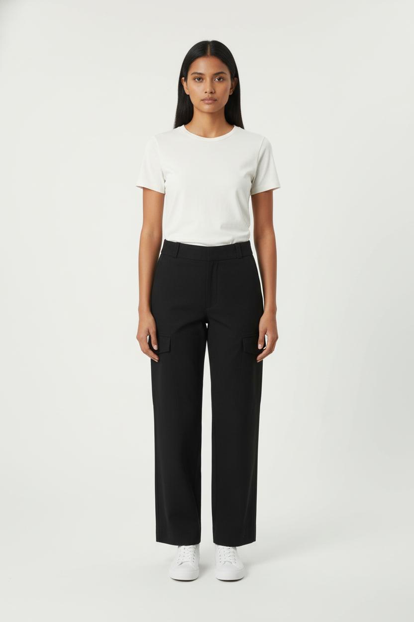 Pantalon Cargo Noir - Taille S/36 de la marque Sandro | PARAD82459 - Vendu par Paradigme - Image 1