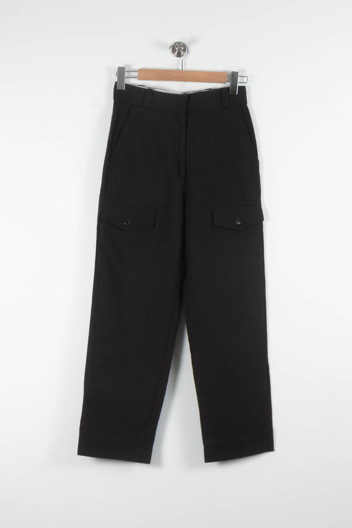 Pantalon Cargo Noir - Taille S/36 de la marque Sandro | PARAD82459 - Vendu par Paradigme - Image 2