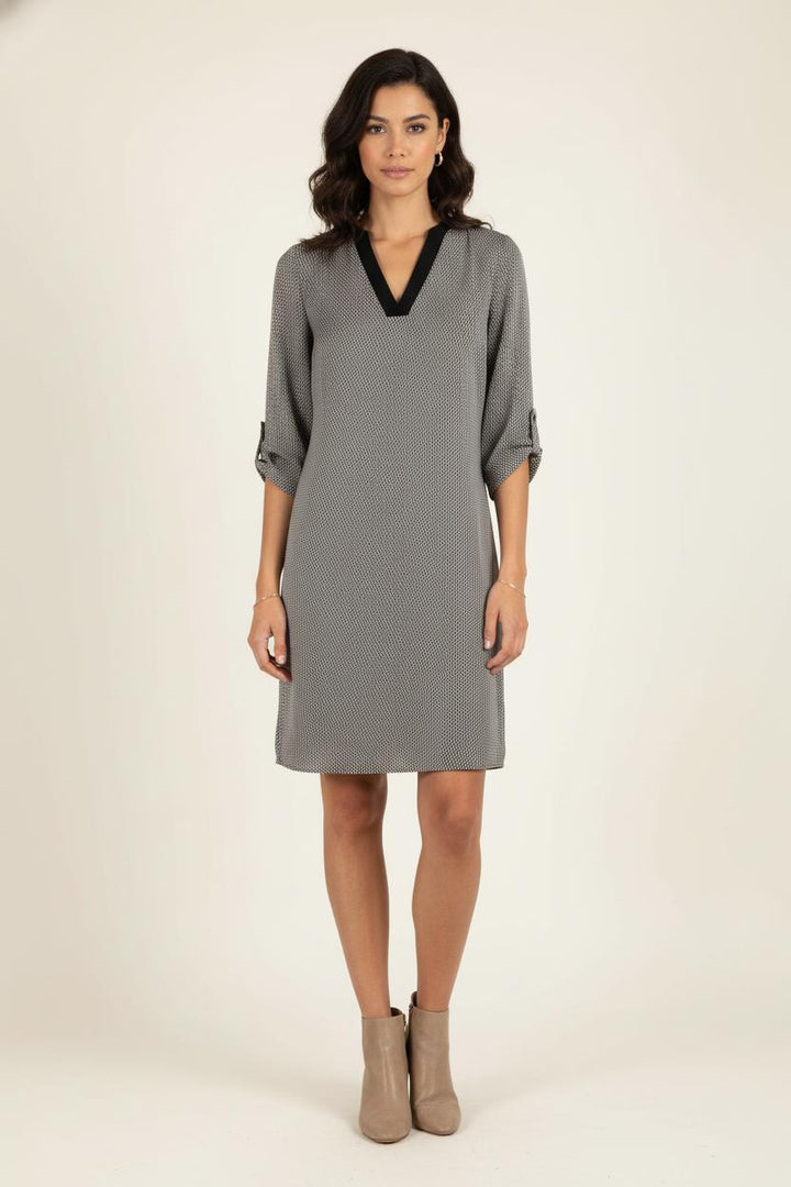 Robe Droite Noire et Blanche - Taille XS/34 de la marque One Step | PARAD82470 - Vendu par Paradigme - Image 1