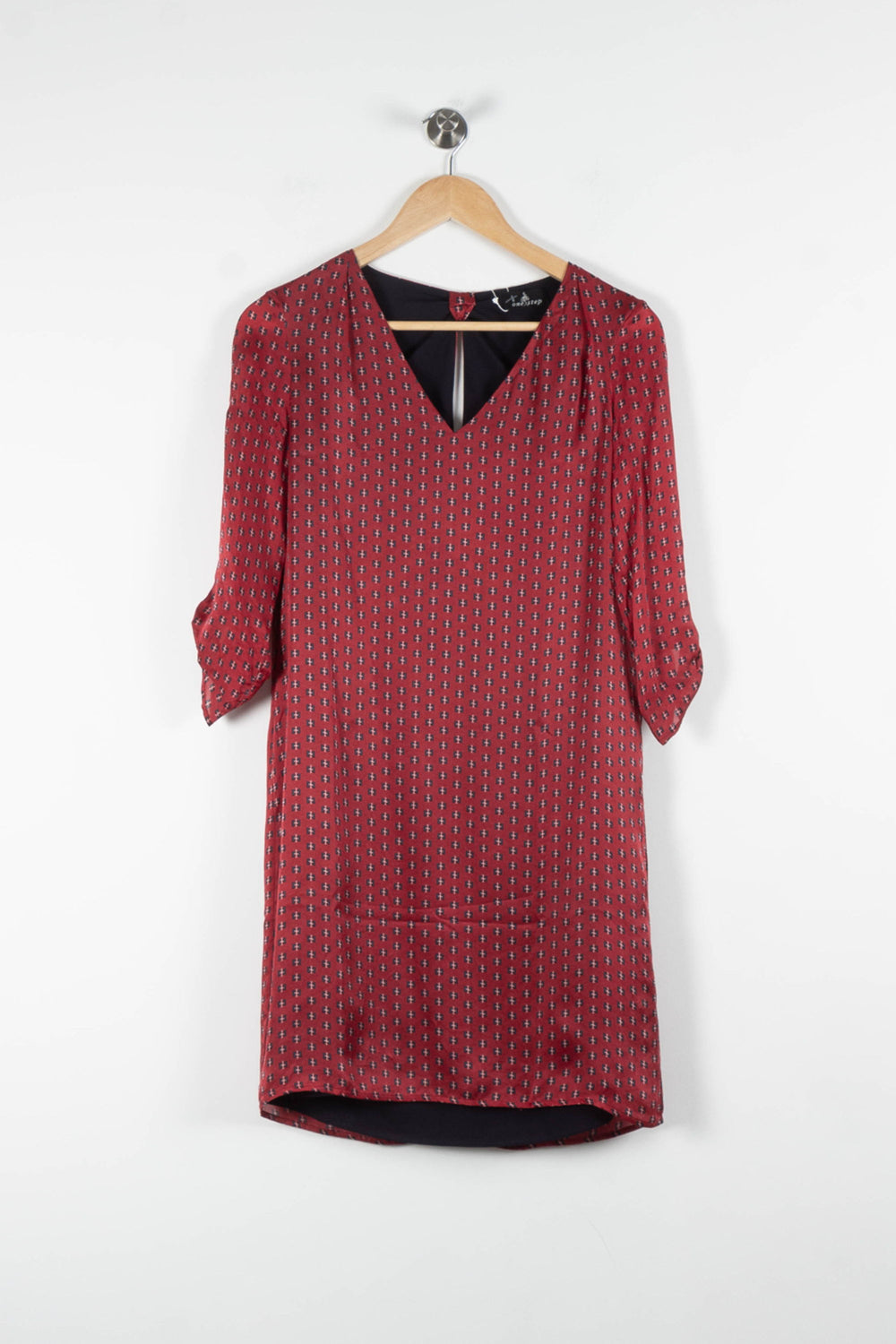 Robe Droite Rouge et Noir - Taille XS/34 de la marque One Step | PARAD82473 - Vendu par Paradigme - Image 2