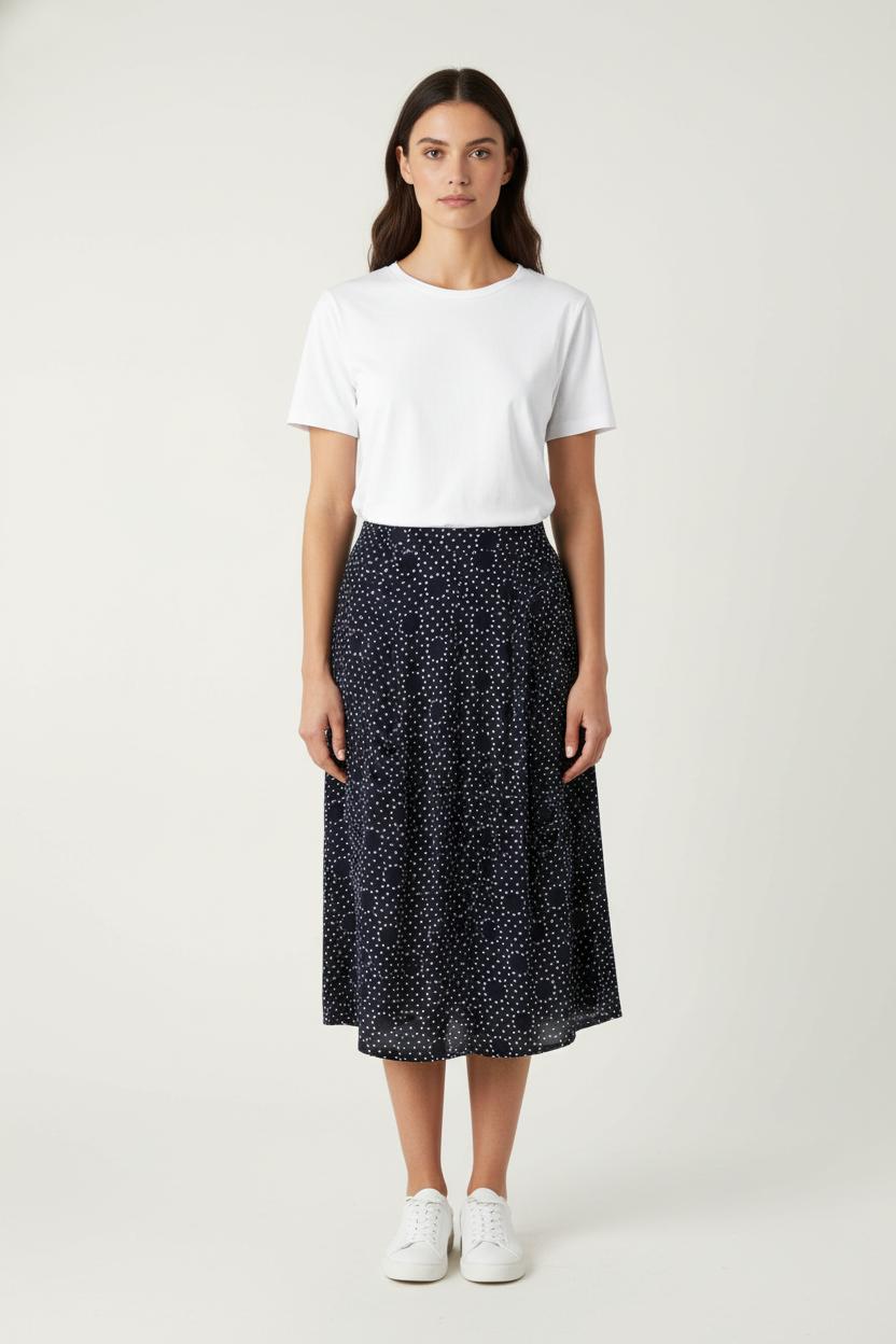 Jupe Midi Bleu et Blanche - Taille XS/34 de la marque Karl Marc John | PARAD82476 - Vendu par Paradigme - Image 1