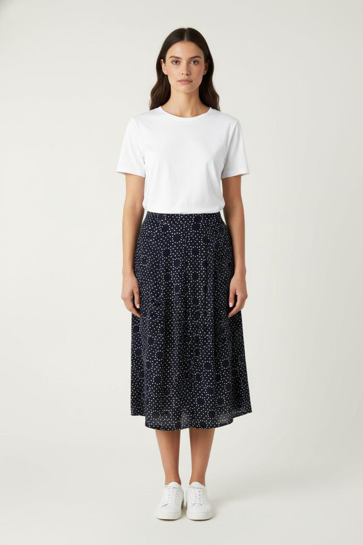 Jupe Midi Bleu et Blanche - Taille XS/34 de la marque Karl Marc John | PARAD82476 - Vendu par Paradigme - Image 1
