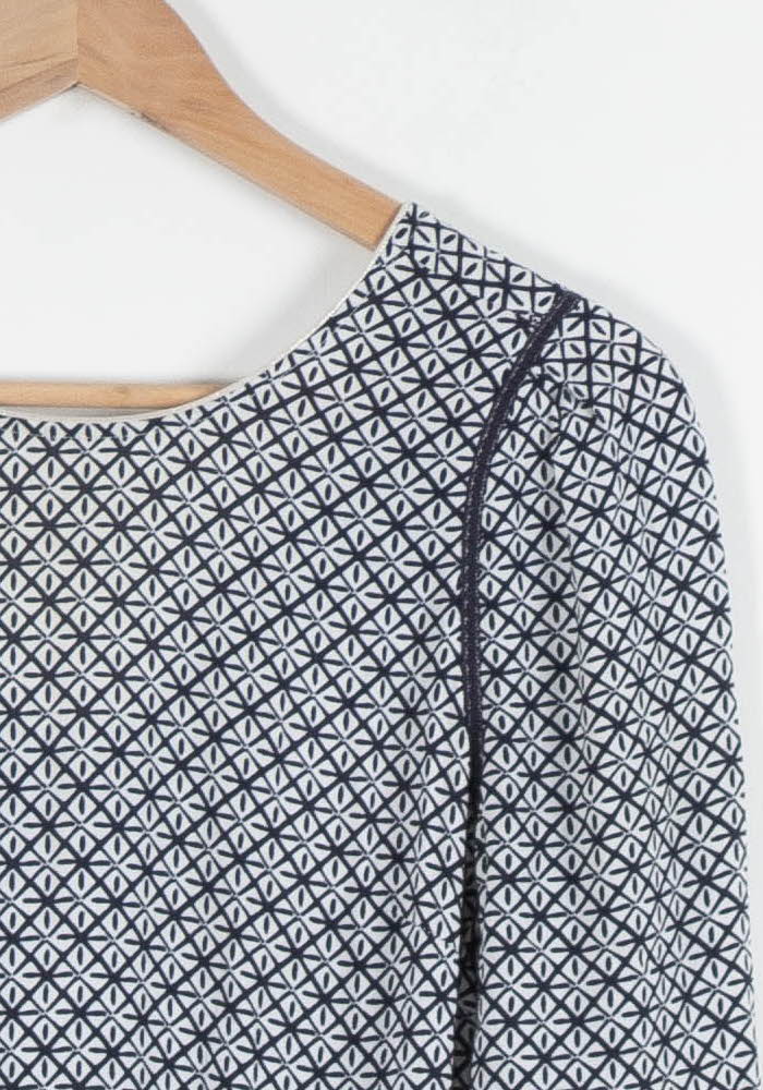 Robe Courte Bleue et Blanche - Taille S/36 de la marque Suncoo | PARAD82478 - Vendu par Paradigme - Image 3