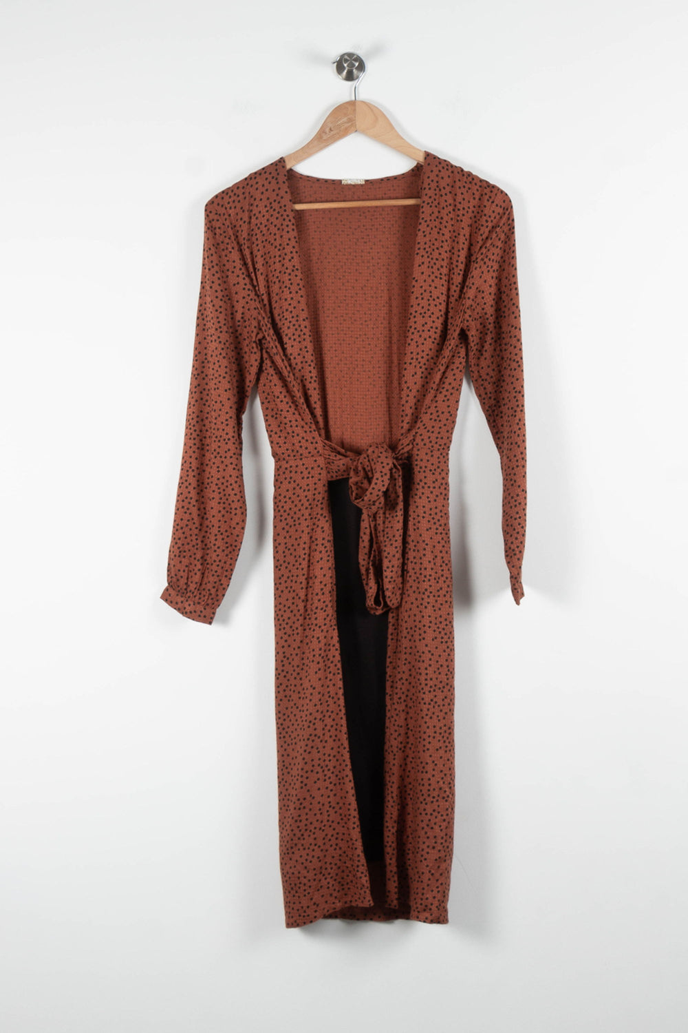 Robe Longue Marron à Pois Noirs - Taille XS/34 de la marque Karl Marc John | PARAD82479 - Vendu par Paradigme - Image 2