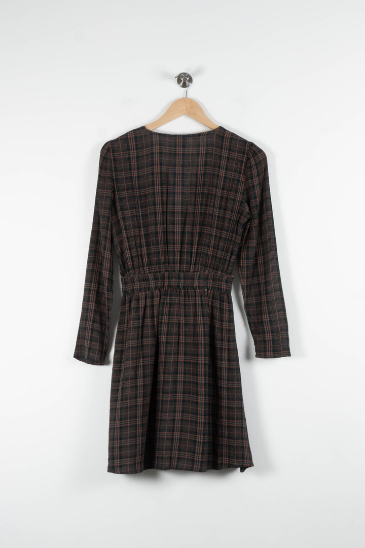 Robe Chemise Marron et Noir - Taille XS/34 de la marque Karl Marc John | PARAD82481 - Vendu par Paradigme - Image 4