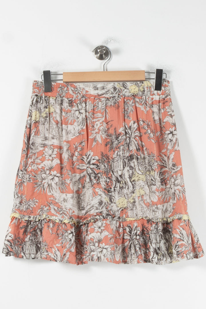 Jupe Volantée Rose et Gris - Taille M/38 de la marque Imprevu | PARAD82483 - Vendu par Paradigme - Image 4