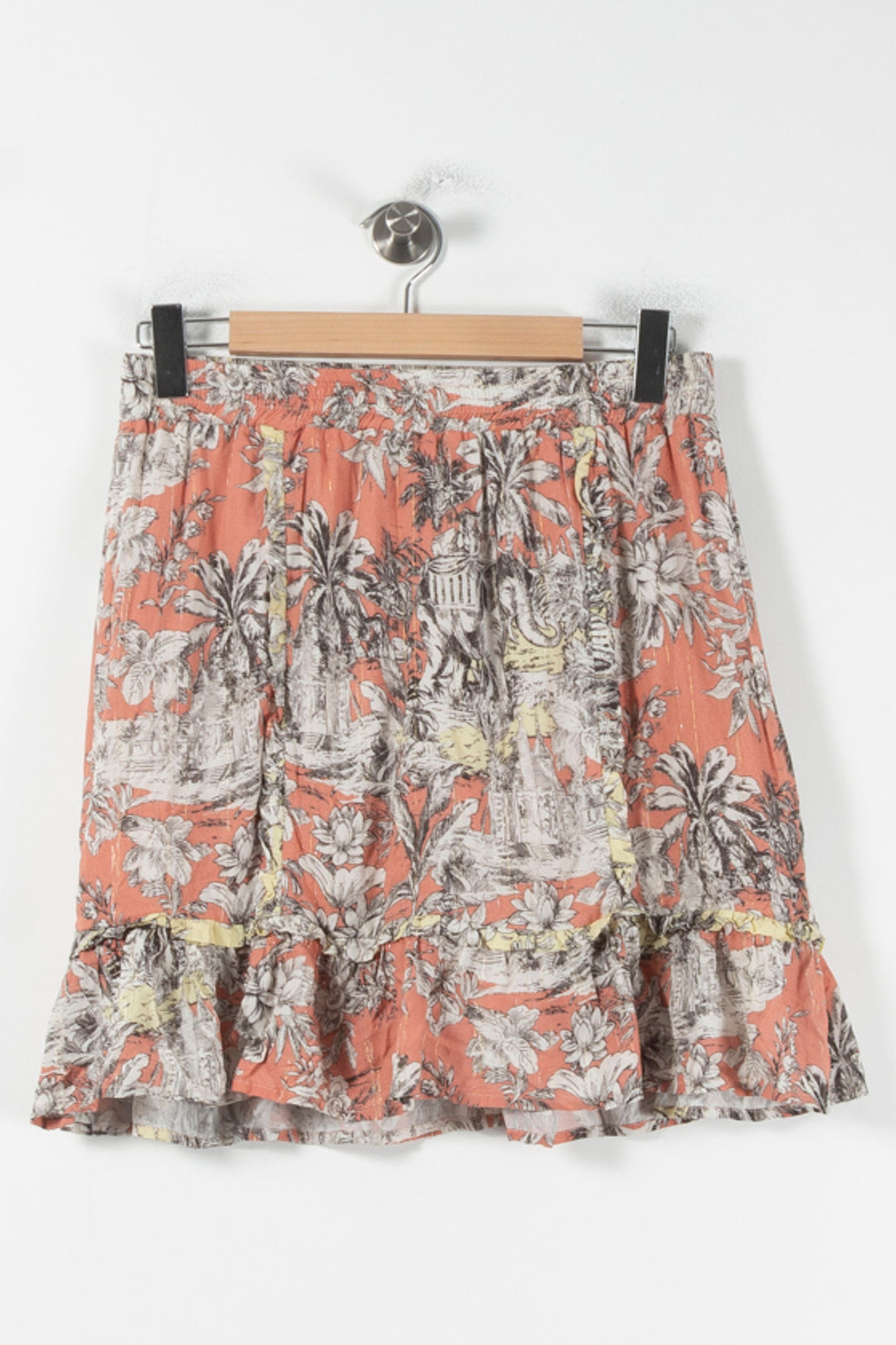 Jupe Volantée Rose et Gris - Taille M/38 de la marque Imprevu | PARAD82483 - Vendu par Paradigme - Image 2