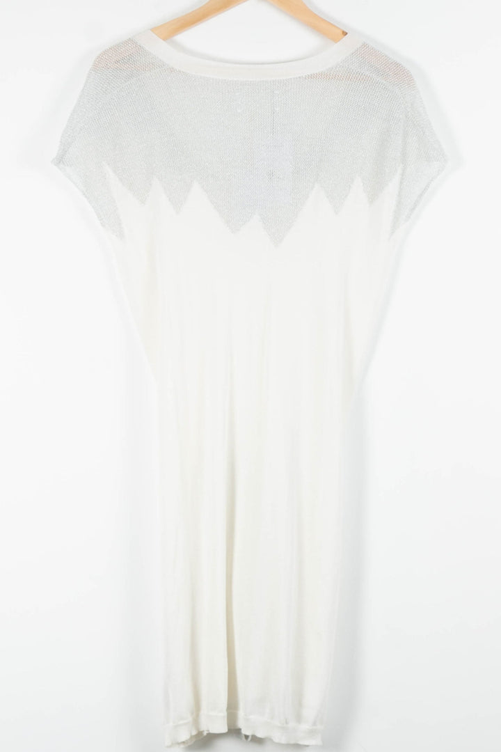 Robe Midi Blanche et Argentée - Taille M/38 de la marque Zadig&Voltaire | PARAD82485 - Vendu par Paradigme - Image 4