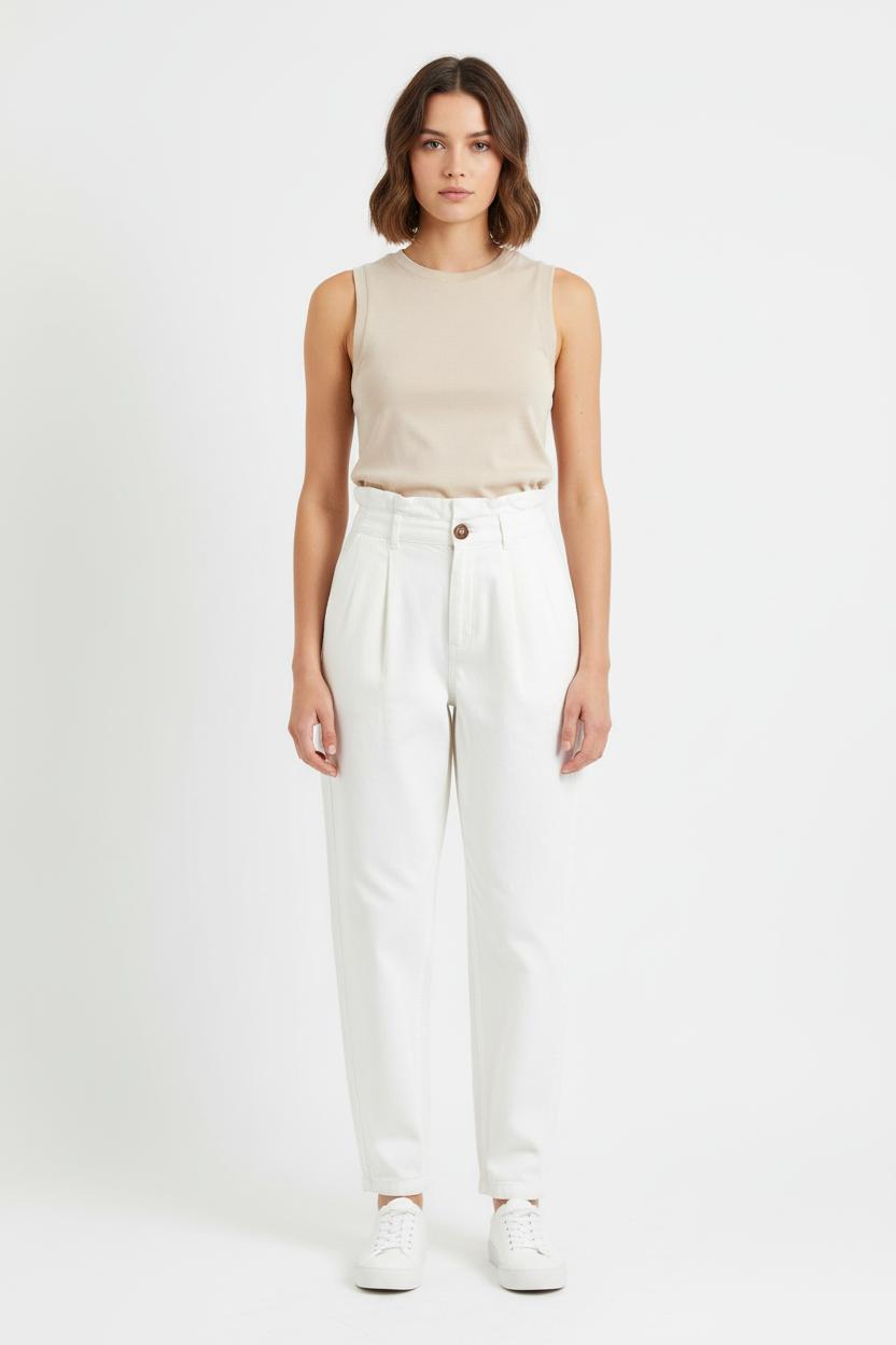 Pantalon Blanc - Taille M/38 de la marque Des petits hauts | PARAD82493 - Vendu par Paradigme - Image 1