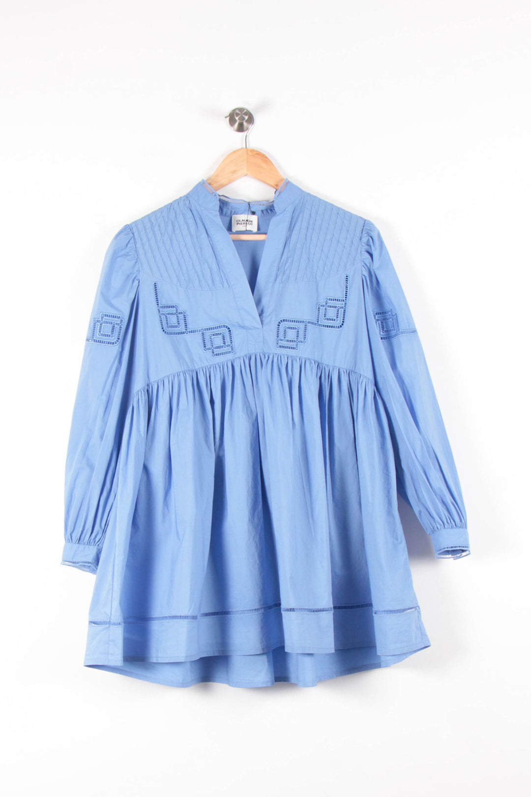 Robe Courte Bleue - Taille XS/34 de la marque Claudie Pierlot | PARAD82501 - Vendu par Paradigme - Image 2