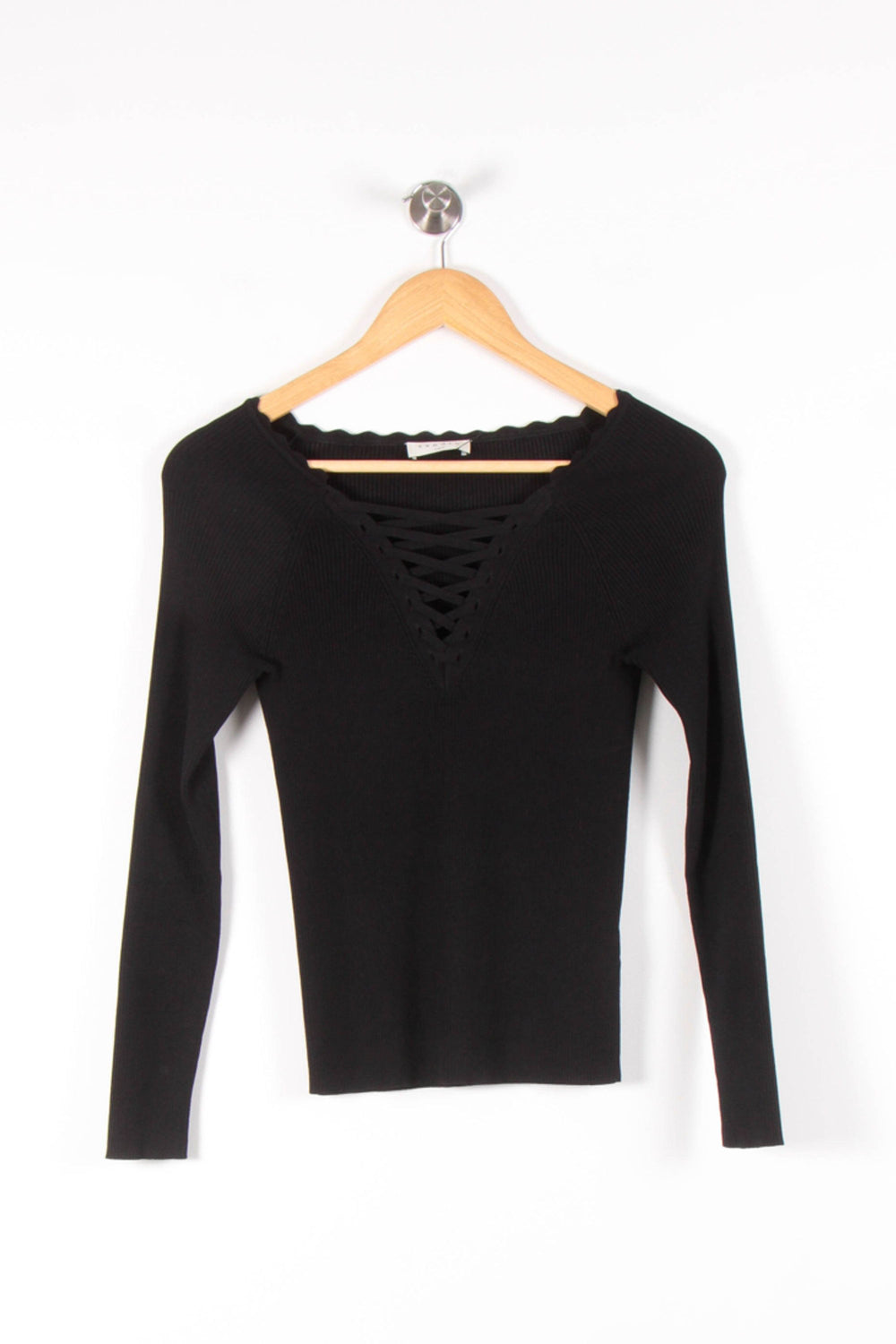 Pull Noir - Taille S/36 de la marque Sandro | PARAD82505 - Vendu par Paradigme - Image 2