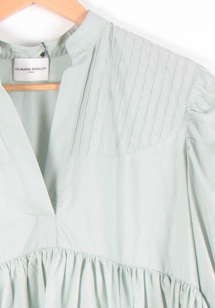 Robe Courte Verte - Taille XS/34 de la marque Claudie Pierlot | PARAD82507 - Vendu par Paradigme - Image 3