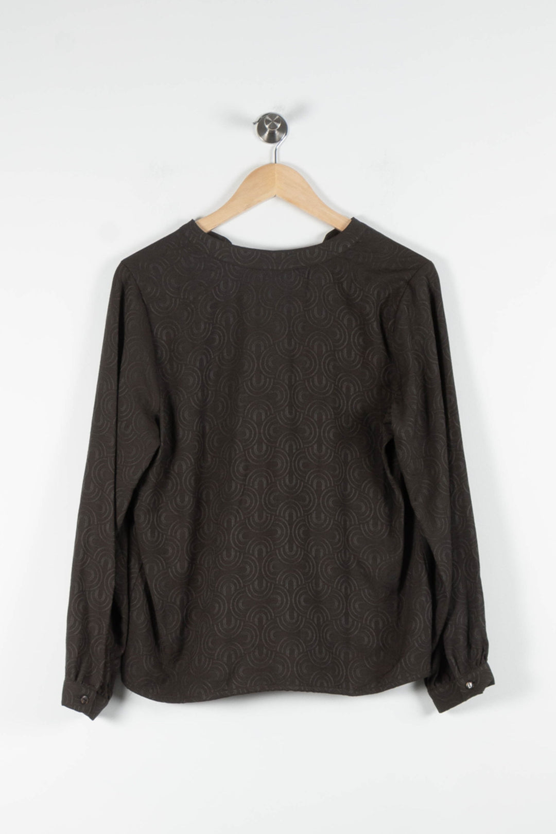 Blouse Marron - Taille M/38 de la marque La Fée Maraboutée | PARAD82513 - Vendu par Paradigme - Image 4