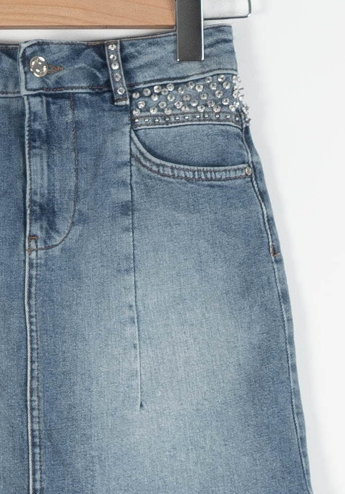 Jupe en Jean Bleue - Taille XS/34 de la marque Liu Jo | PARAD82520 - Vendu par Paradigme - Image 3