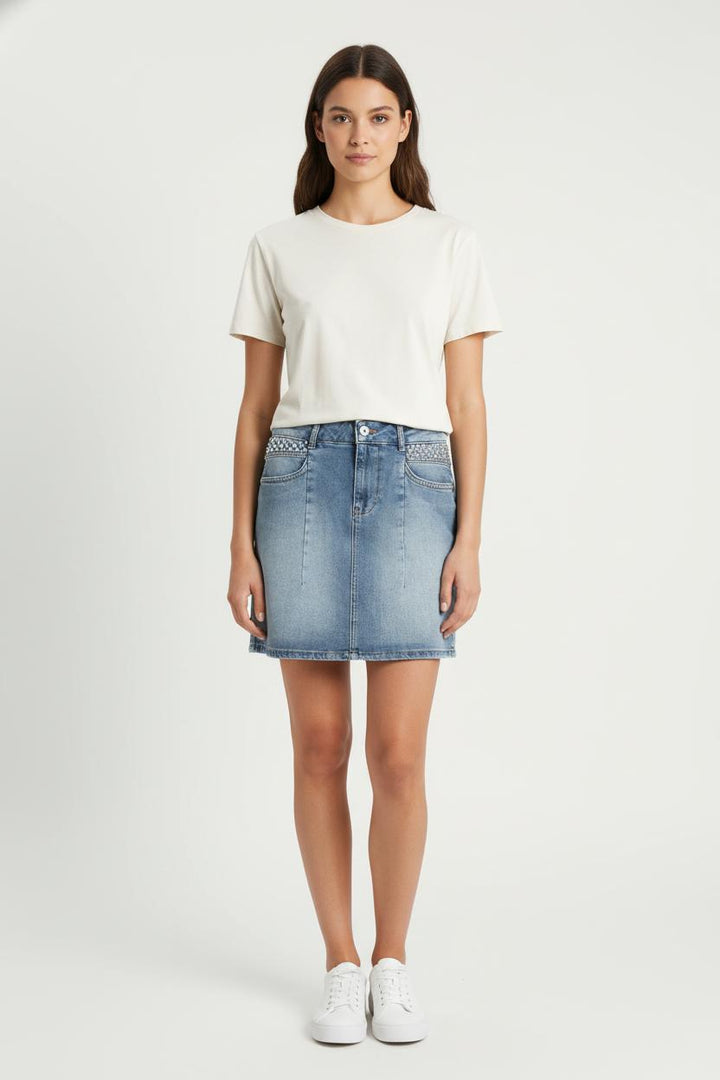 Jupe en Jean Bleue - Taille XS/34 de la marque Liu Jo | PARAD82520 - Vendu par Paradigme - Image 1