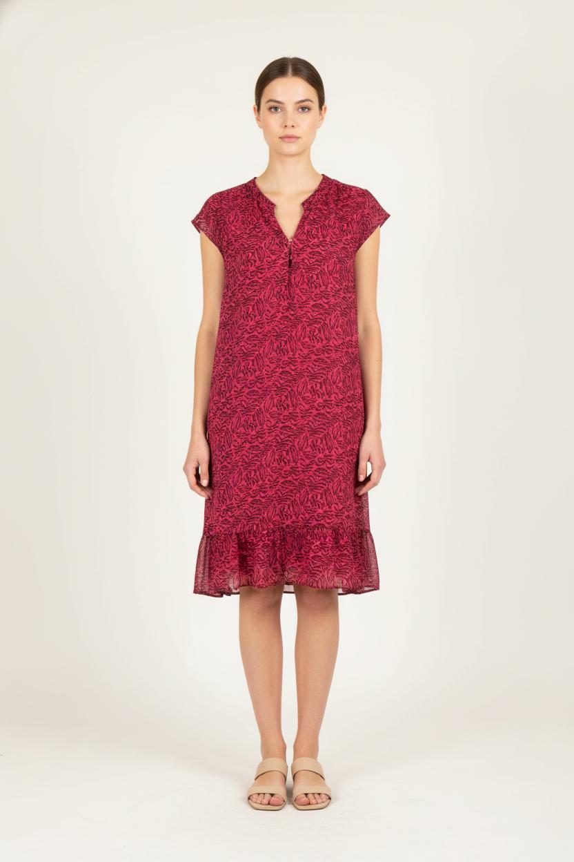 Robe Courte Rose - Taille L/40 de la marque IKKS | PARAD82525 - Vendu par Paradigme - Image 1