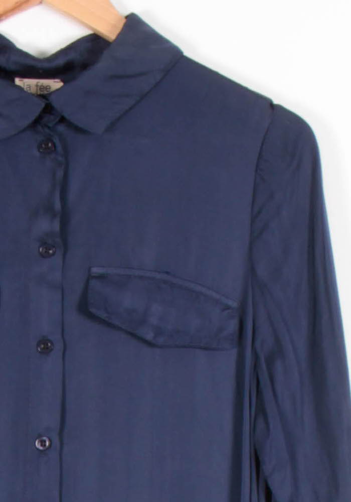 Robe Chemise Bleue - Taille L/40 de la marque La Fée Maraboutée | PARAD82529 - Vendu par Paradigme - Image 3