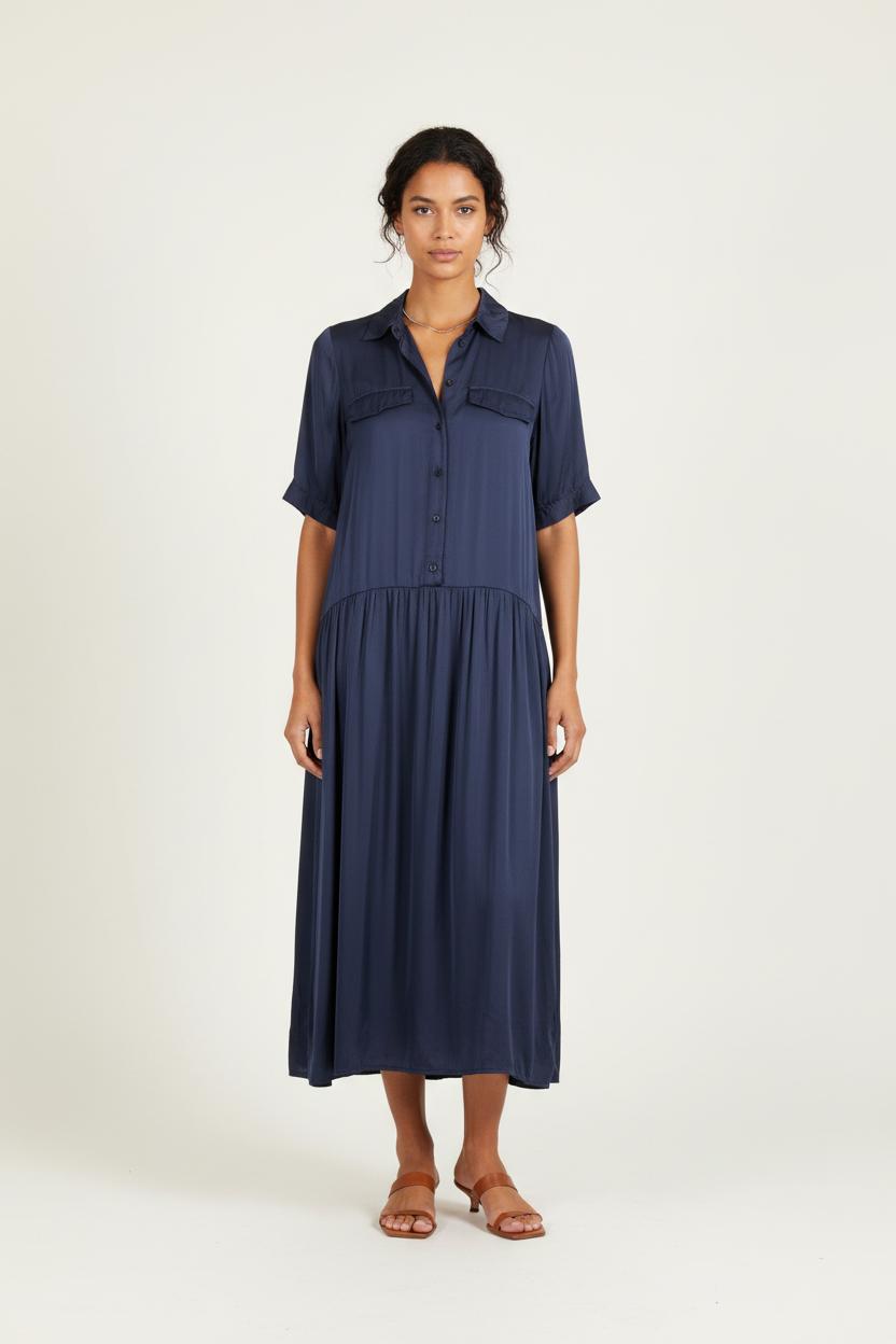 Robe Chemise Bleue - Taille L/40 de la marque La Fée Maraboutée | PARAD82529 - Vendu par Paradigme - Image 1