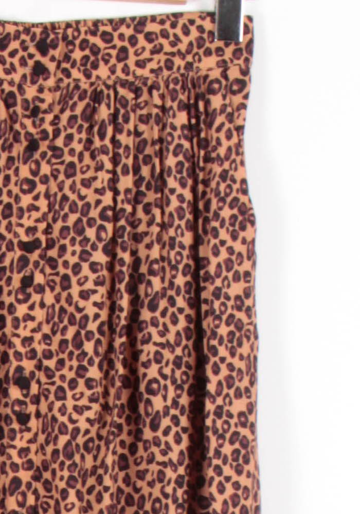 Jupe Midi Léopard Marron et Noir - Taille M/38 de la marque Balzac Paris | PARAD82534 - Vendu par Paradigme - Image 3
