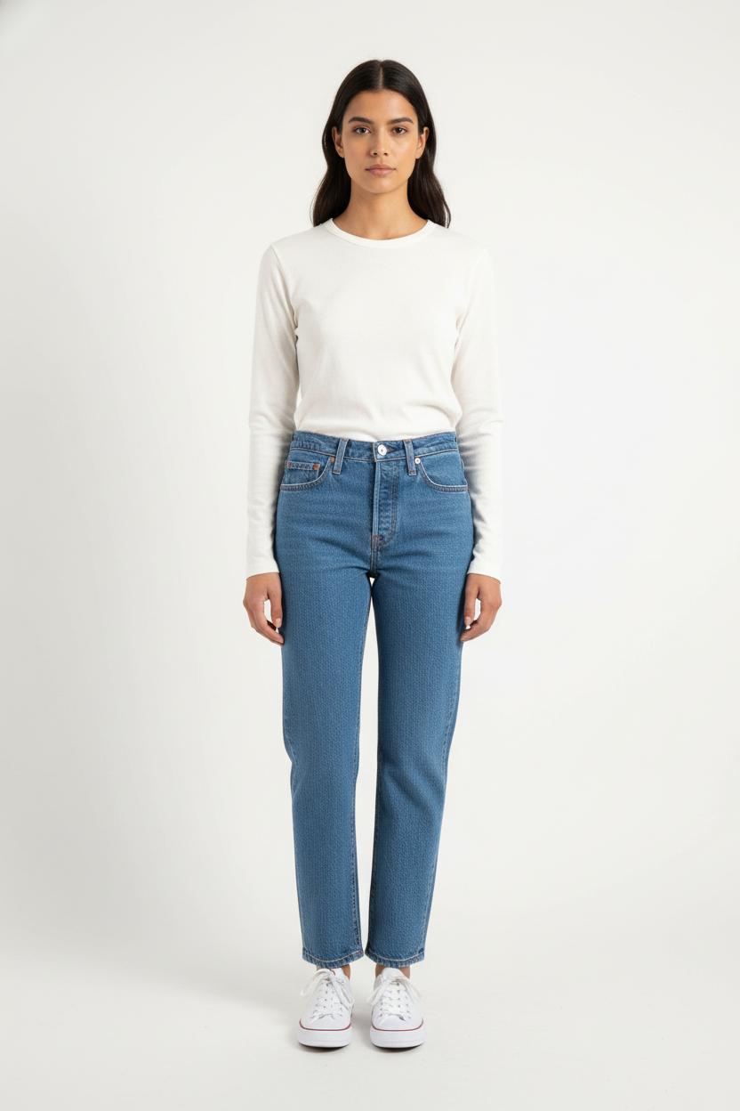 Jean Droit Bleu - Taille S/36 de la marque Levi's | PARAD82536 - Vendu par Paradigme - Image 1