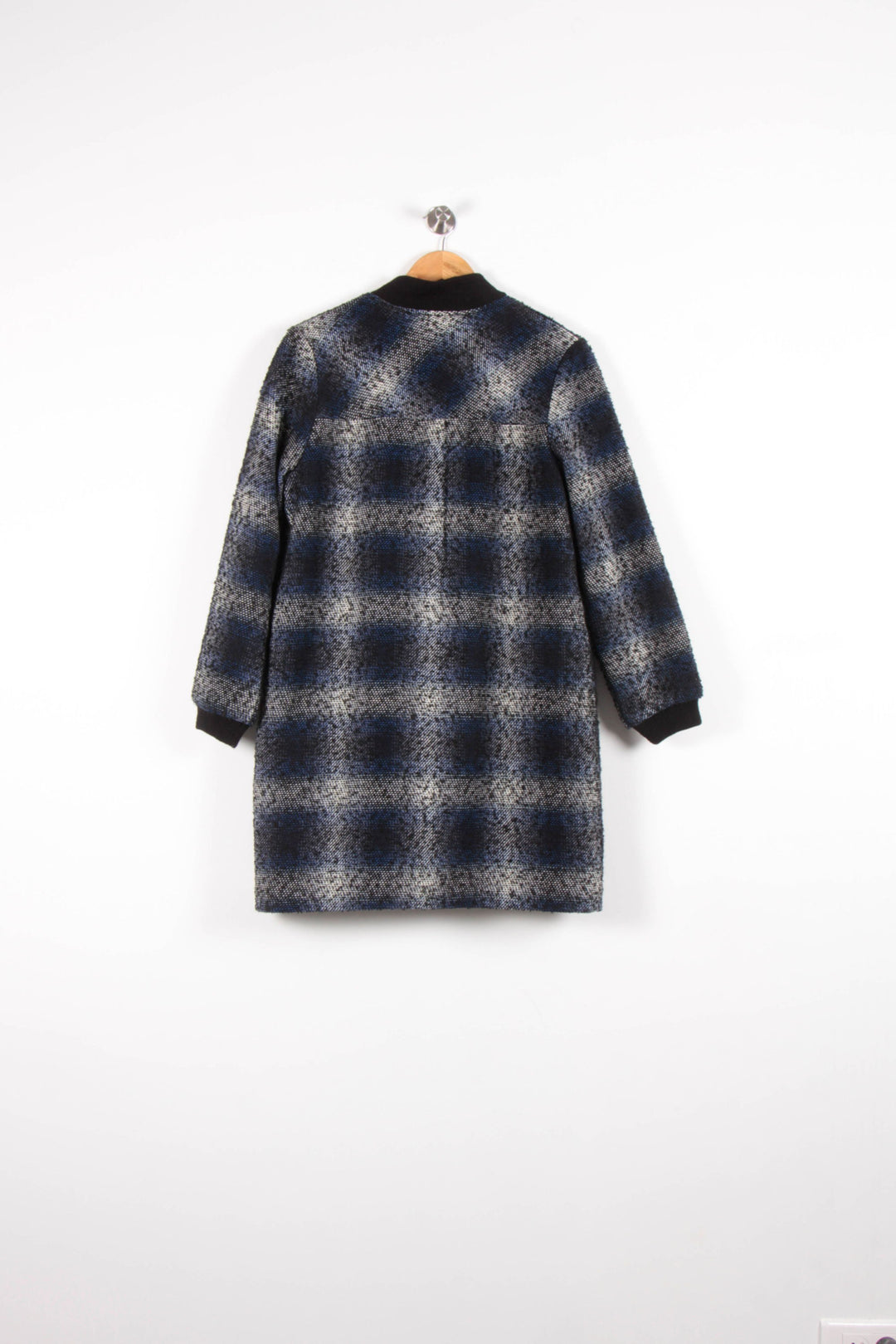 Manteau Bleu et Noir - Taille S/36 de la marque La Fée Maraboutée | PARAD82542 - Vendu par Paradigme - Image 4
