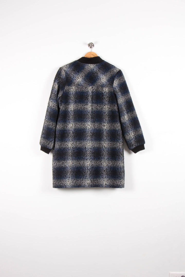 Manteau Bleu et Noir - Taille S/36 de la marque La Fée Maraboutée | PARAD82542 - Vendu par Paradigme - Image 4