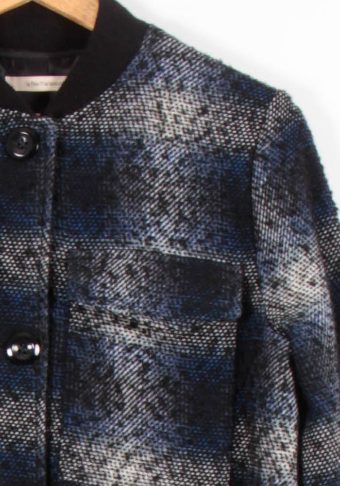 Manteau Bleu et Noir - Taille S/36 de la marque La Fée Maraboutée | PARAD82542 - Vendu par Paradigme - Image 3