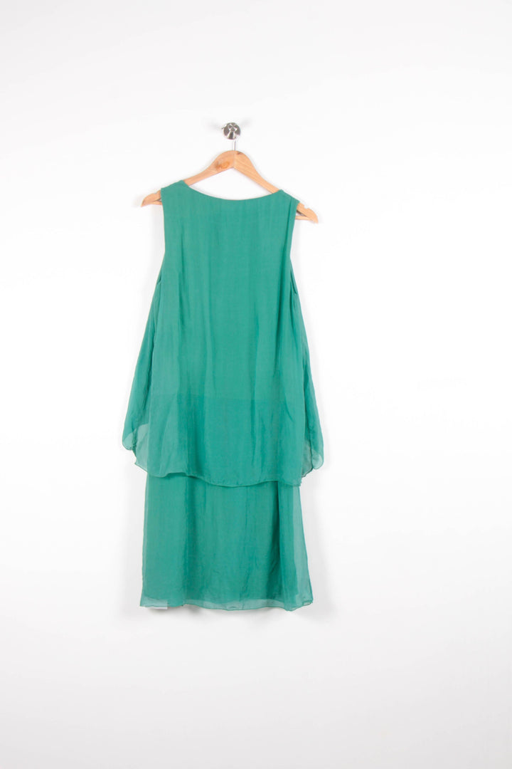 Robe Longue Verte - Taille L/40 de la marque La Fée Maraboutée | PARAD82543 - Vendu par Paradigme - Image 4
