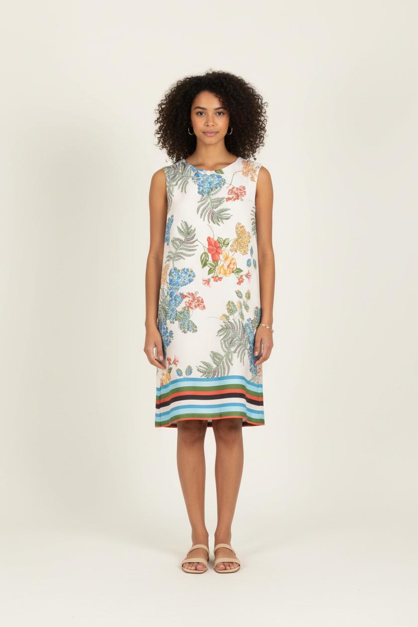 Robe Sans Manches Multicolore - Taille M/38 de la marque La Fée Maraboutée | PARAD82544 - Vendu par Paradigme - Image 1