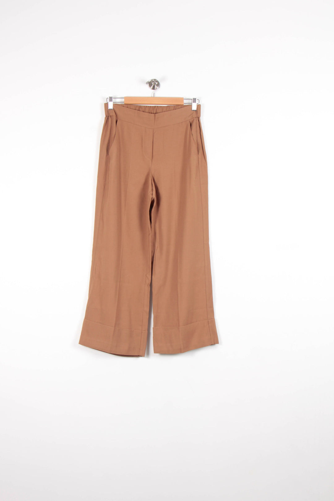 Pantalon Large Marron - Taille M/38 de la marque La Fée Maraboutée | PARAD82546 - Vendu par Paradigme - Image 2