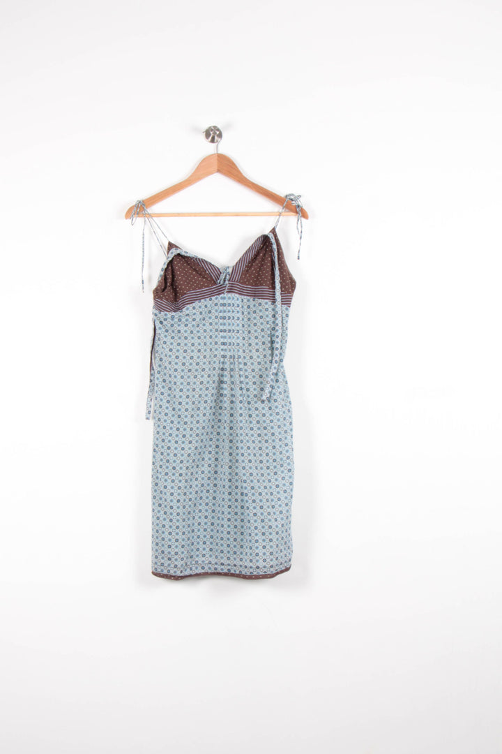 Robe Courte Bleue et Marron - Taille XL/42 de la marque One Step | PARAD82550 - Vendu par Paradigme - Image 2