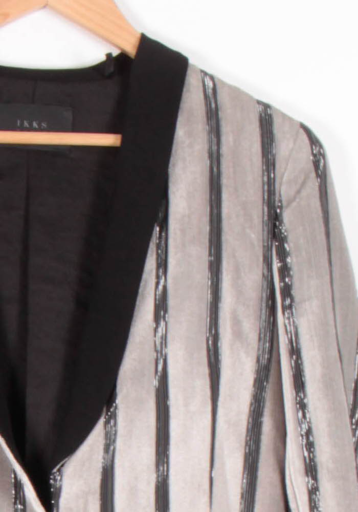 Blazer Gris et Noir - Taille S/36 de la marque IKKS | PARAD82577 - Vendu par Paradigme - Image 3