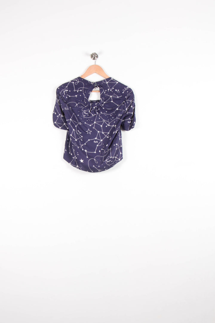 Blouse Bleue - Taille S/36 de la marque Sandro | PARAD82592 - Vendu par Paradigme - Image 4
