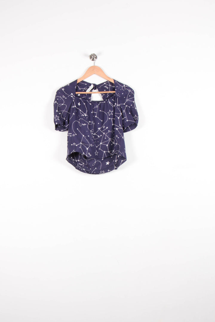 Blouse Bleue - Taille S/36 de la marque Sandro | PARAD82592 - Vendu par Paradigme - Image 2